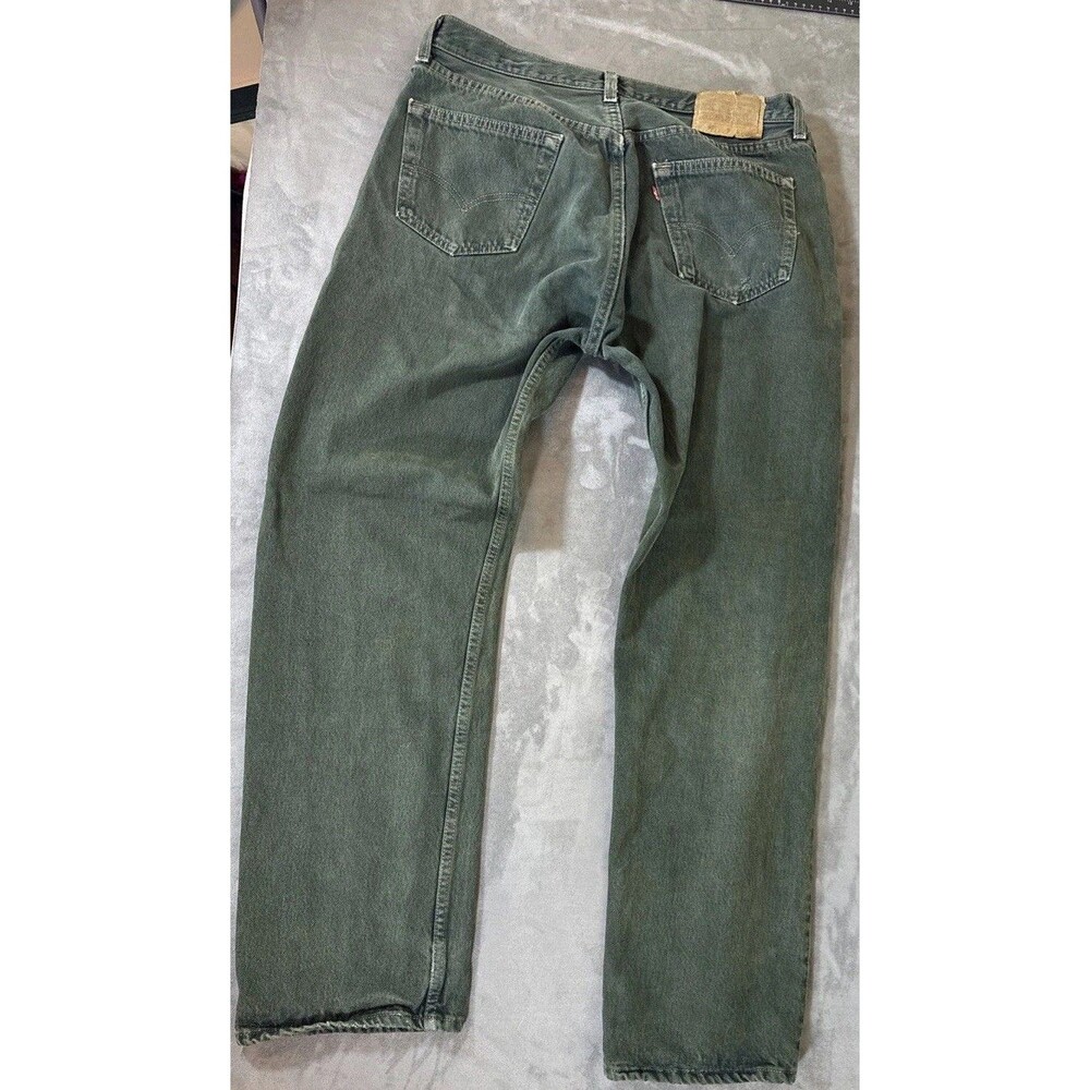 Levi’s 501 36x32 Made In The USA Dark Green Mens Rare Denim Americana